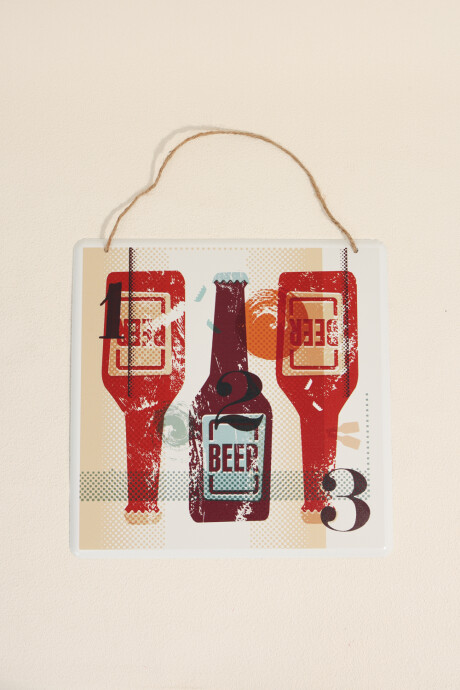 Cuadro Beer Bottles Color Unico