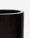 Macetero Aiguablava de cemento negro Ø 42 cm