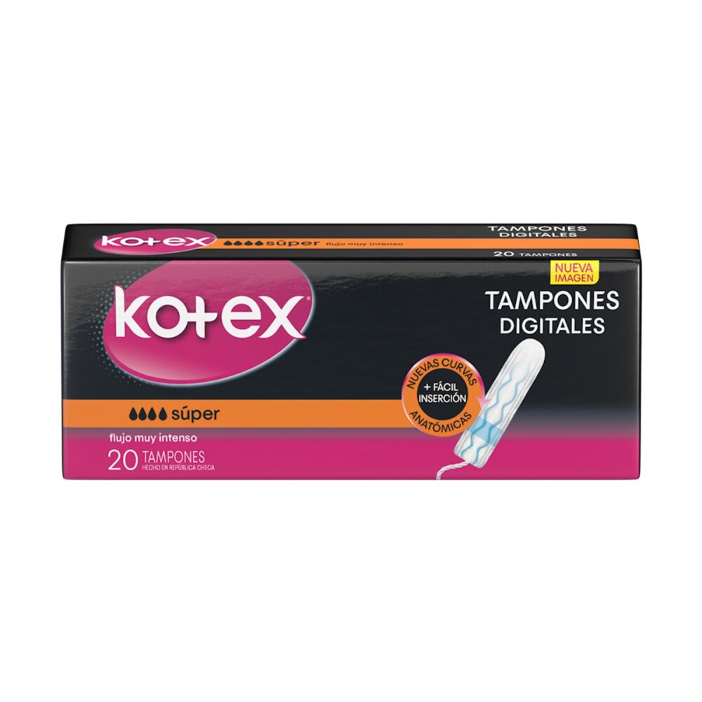 KOTEX TAMPONES SUPER PAQ. X 20 UNIDADES única