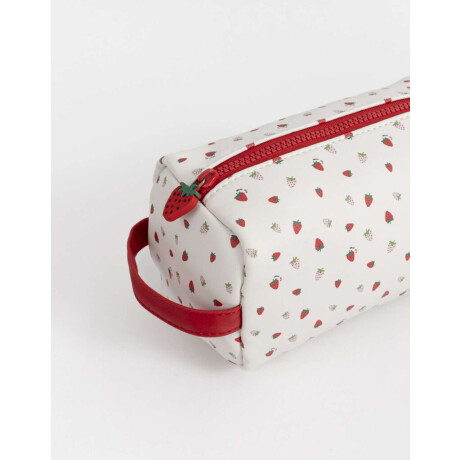 Portacosméticos Estampado Rosa Viejo