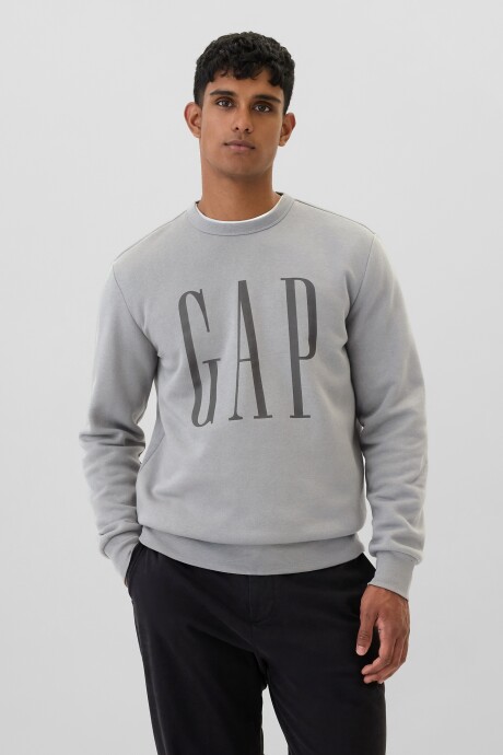 Buzo Deportivo Logo Gap Hombre Pilot Grey