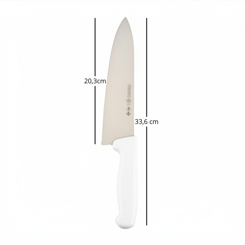 Cuchillo de carne 8'' mango blanco BLANCO