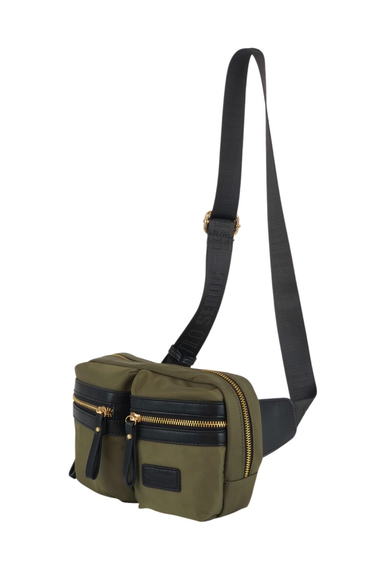 Riñonera con bolsillos verde