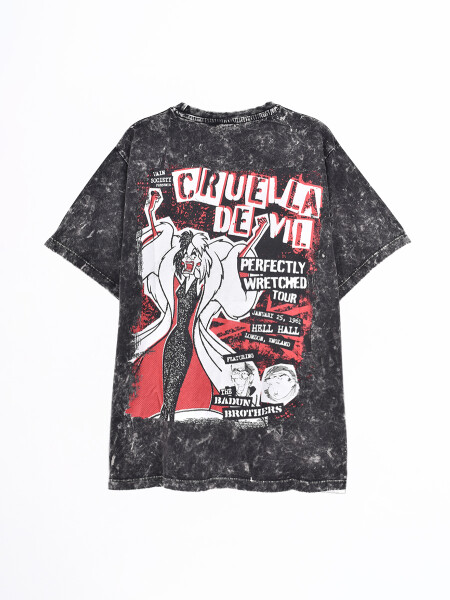 REMERA OVERSIZE CRUELLA NEGRO