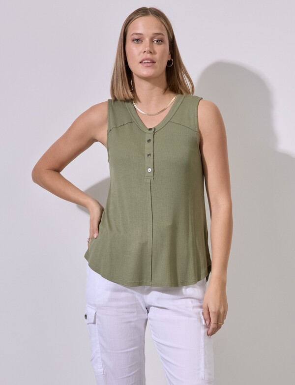 Musculosa Botones OLIVA