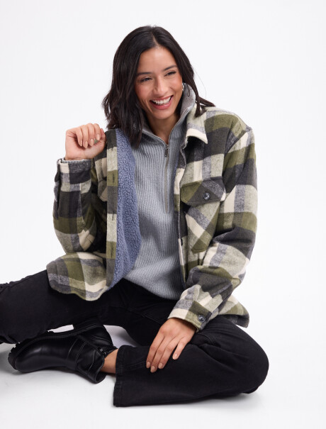 Sobrecamisa sherpa verde