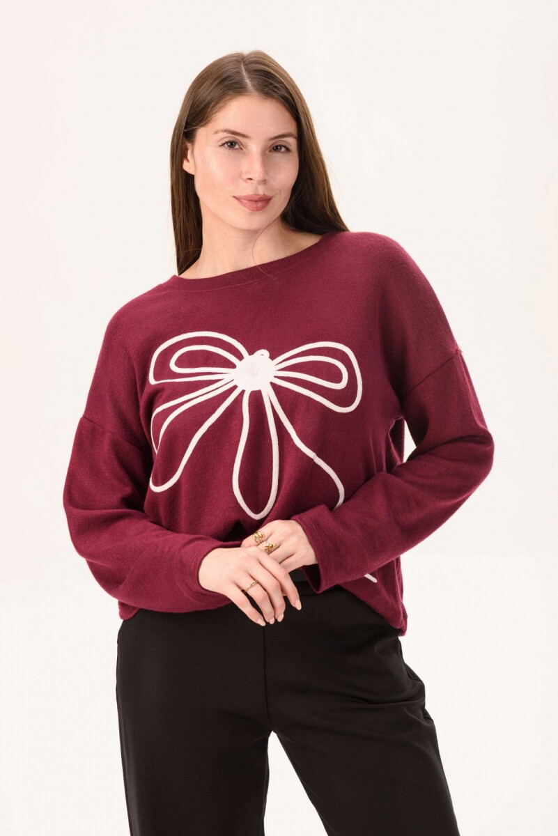 Sweater aurora - bordo 
