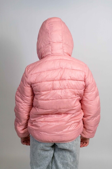 Campera Con Capucha Rosado