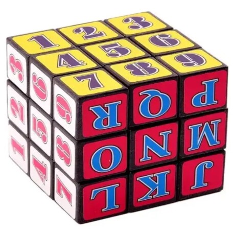 Juguete Cubos Mágicos de Rubik con Números y con Letras 001