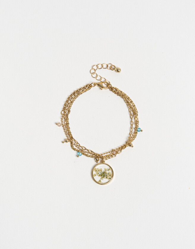 Pulseras Flexibles Sets Flores atrapadas Sets De Pulseras - Dorado
