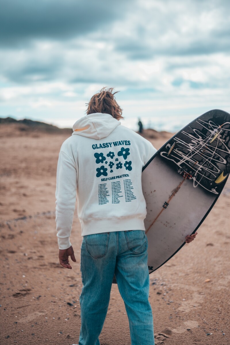 Hoodie Self Care / Azul U