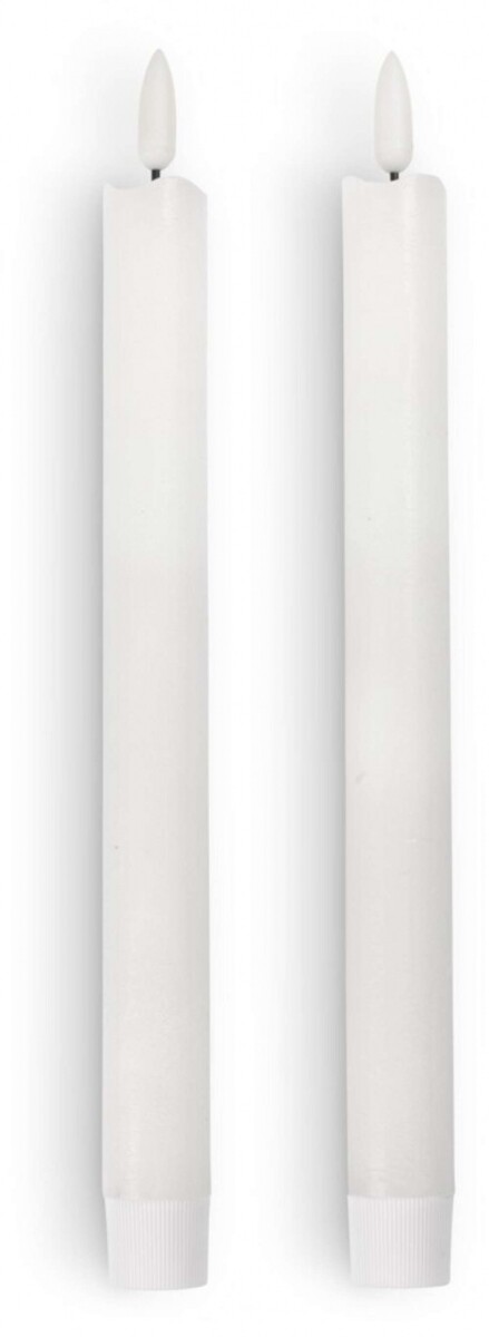 Vela candelabro LED ESBEN A25cm 2 uds - Blanco 