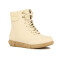 Modare Bota Casual Acordonada Crema