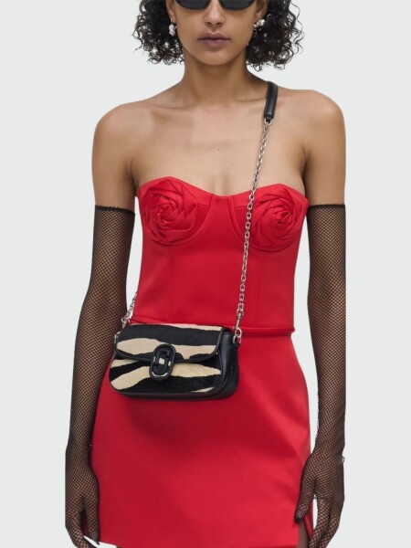 Marc Jacobs - Bolso de cuero efecto Zebra, The Clover 0