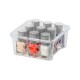 Canasta apilable 746 ml TRANSPARENTE