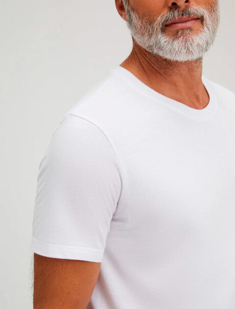 CAMISETA BÁSICA UNISSEX DE ALGODÓN BLANCO