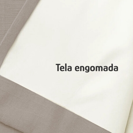 Set x2 Cortina Blackout 140x230 Cm Living Dormitorio Gris Gaspeado Medio