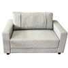 SOFA 2 CUERPOS - TAPIZADO TELA TRAMADA CRUDA CON NEGRO SOFA 2 CUERPOS - TAPIZADO TELA TRAMADA CRUDA CON NEGRO
