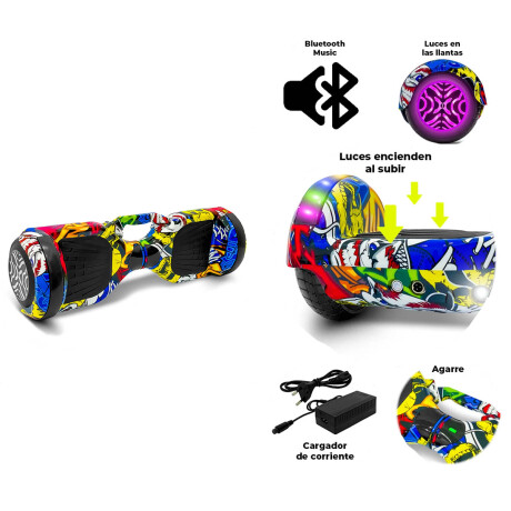 Hoverboard Patineta Eléctrica + Silla Música Luces 4