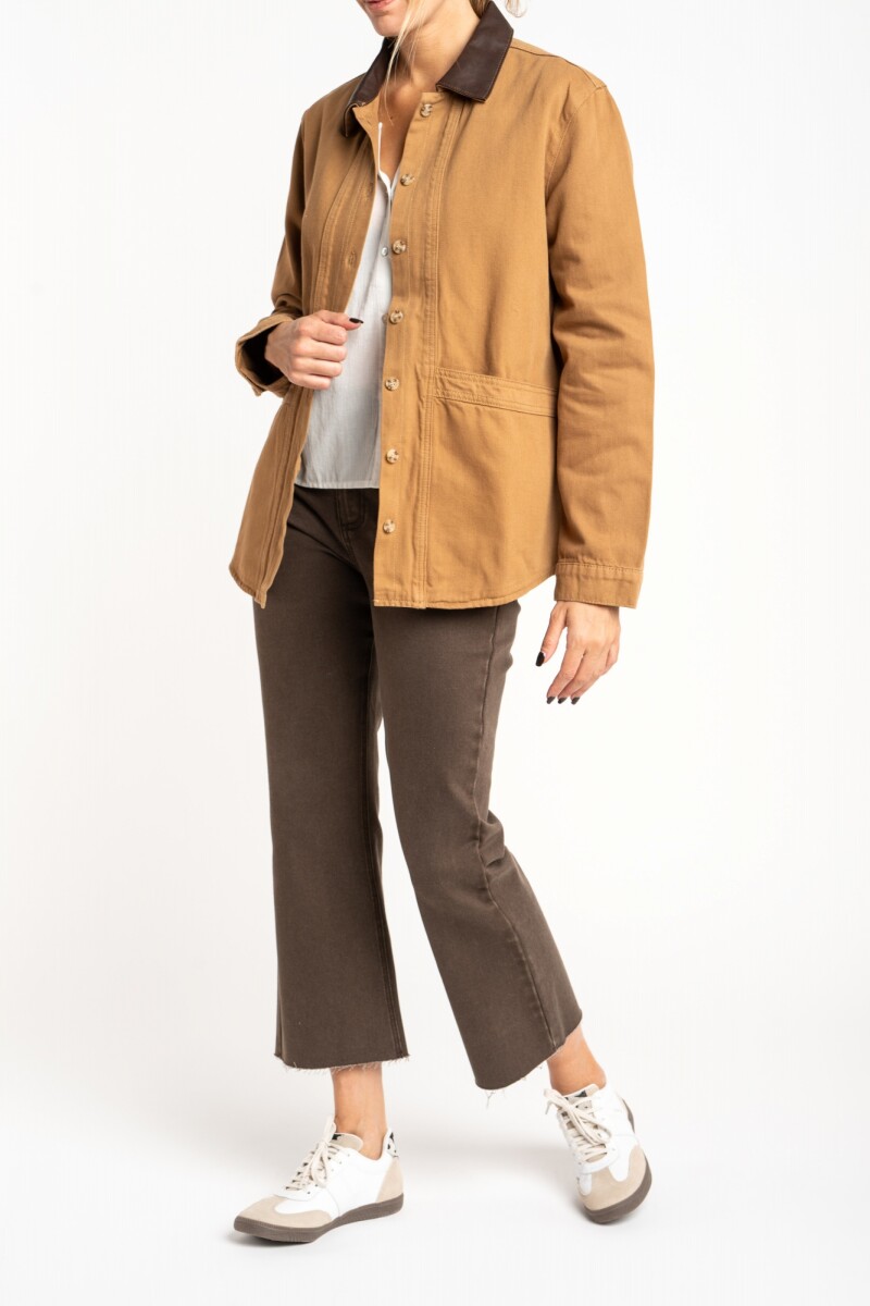 Sobrecamisa Garment Dyed Camel