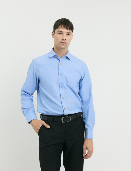 012487 CAMISA HARRINGTON LABEL Celeste