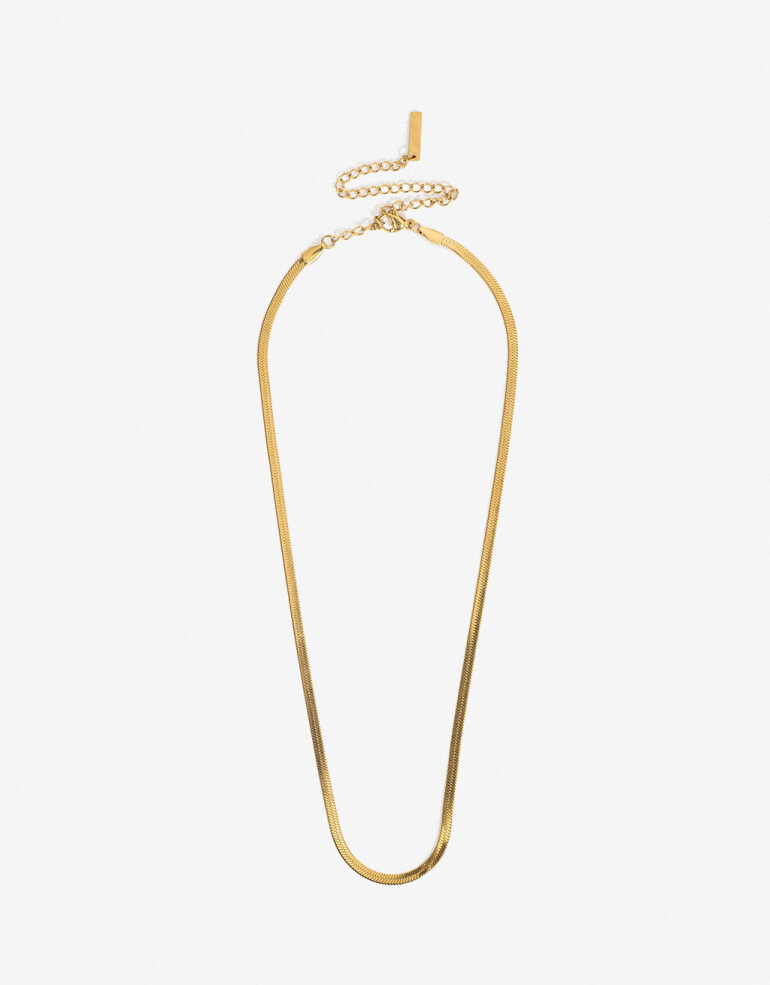 Collares Cortos Metal Set De Collares De Acero - Dorado