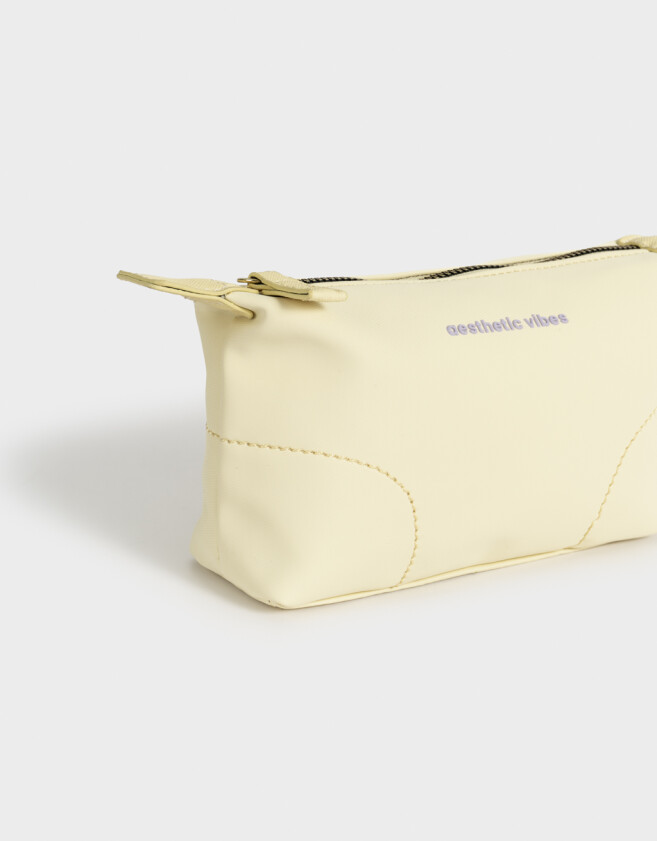 Porta Cosméticos Sport Porta Cosméticos "aesthetic Vibes" - Amarillo Claro
