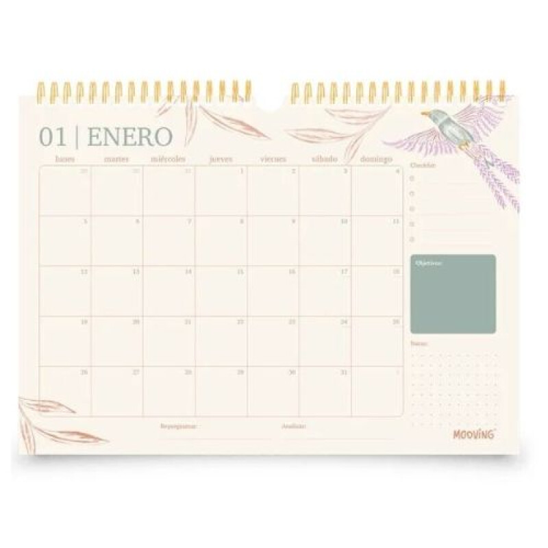 Calendario Mooving Boho 2026 Calendario Mooving Boho 2026