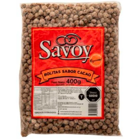 CEREAL SAVOY 400G BOLITAS CHOCOLATE CEREAL SAVOY 400G BOLITAS CHOCOLATE
