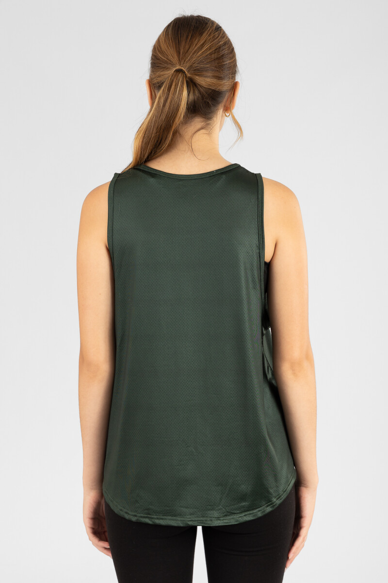 Mesh musculosa lisa Verde oscuro