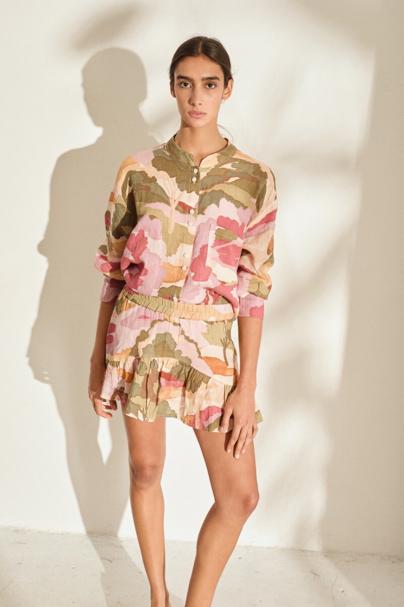 FALDA BRUMA PRINT Tierra