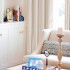 Cortina Blackout 100% Engomada Termica Set 2 Paños Tipo Lino Variante Color Beige