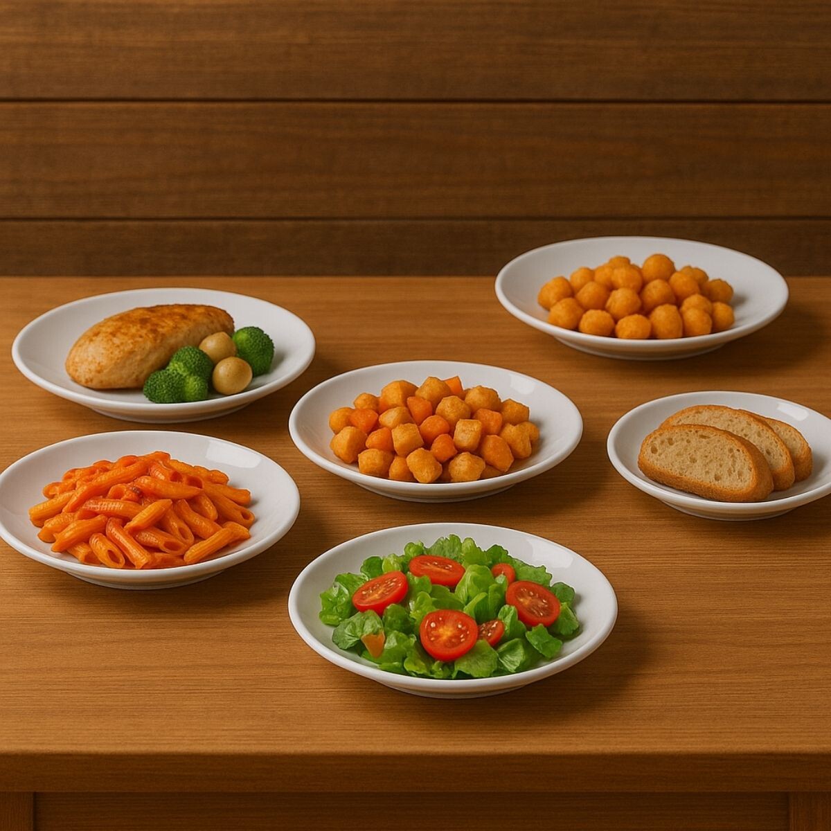 Set x6 Platos hondos - BLANCO 