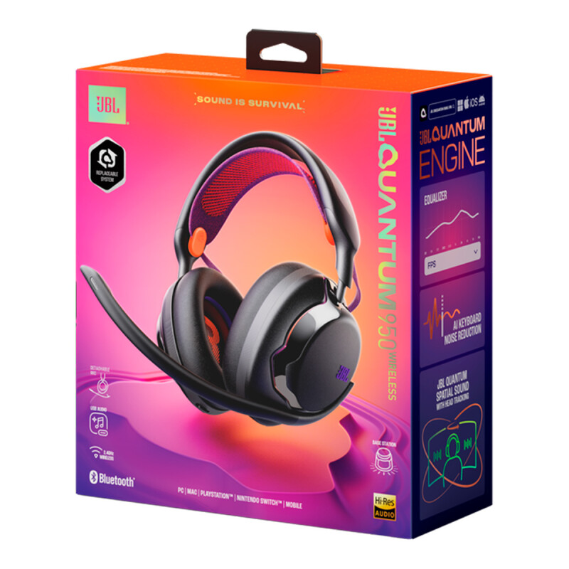 Auriculares Inalámbricos Gamer JBL Quantum Q950 Negro Auriculares Inalámbricos Gamer JBL Quantum Q950 Negro