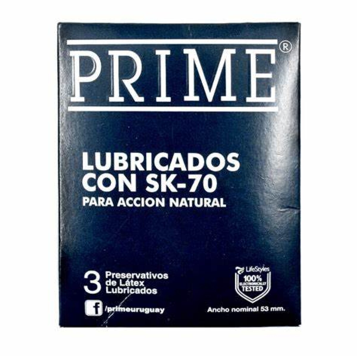 PRIME LUBRICADOS 3 UNID AZUL 