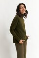 Sweater cuello rompeviento VERDE OLIVA