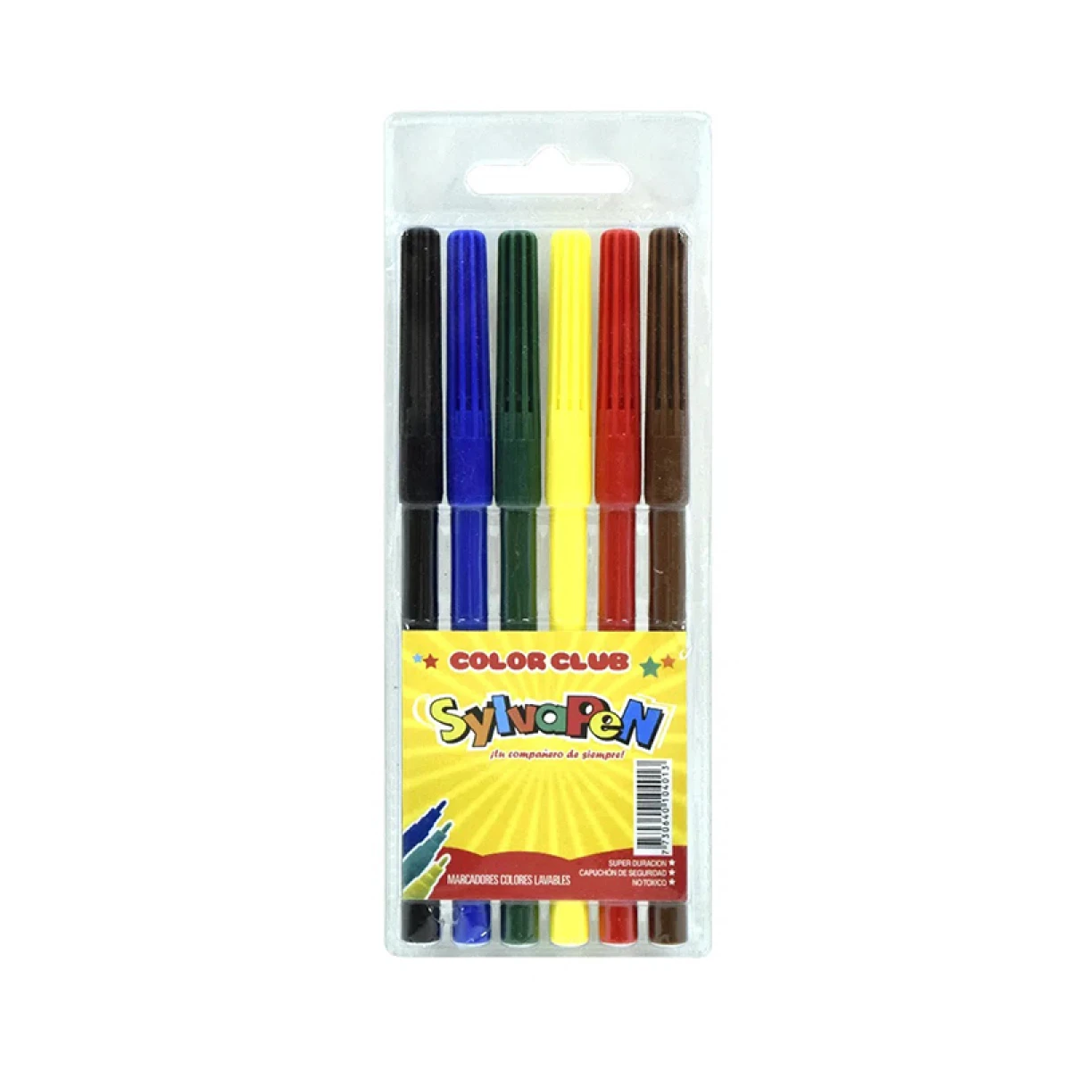 Marcadores SYLVAPEN Finos 6 Unidades 