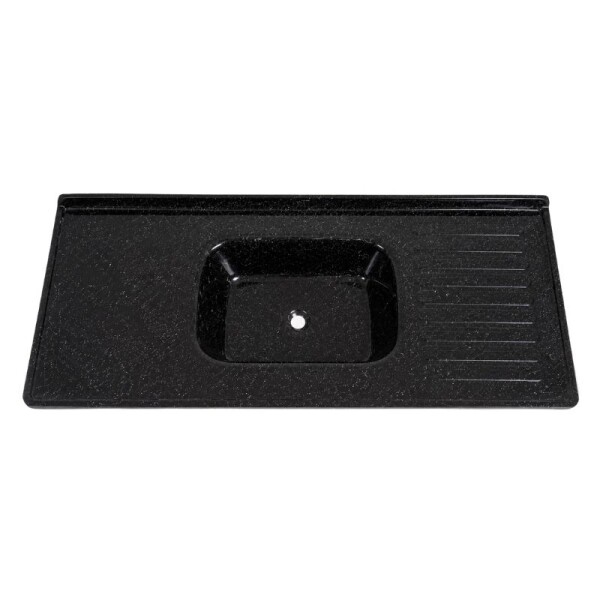 MESADA MARMOLINA 1.20 MT CON VALVULA PLASTICA - NEGRA MESADA MARMOLINA 1.20 MT CON VALVULA PLASTICA - NEGRA