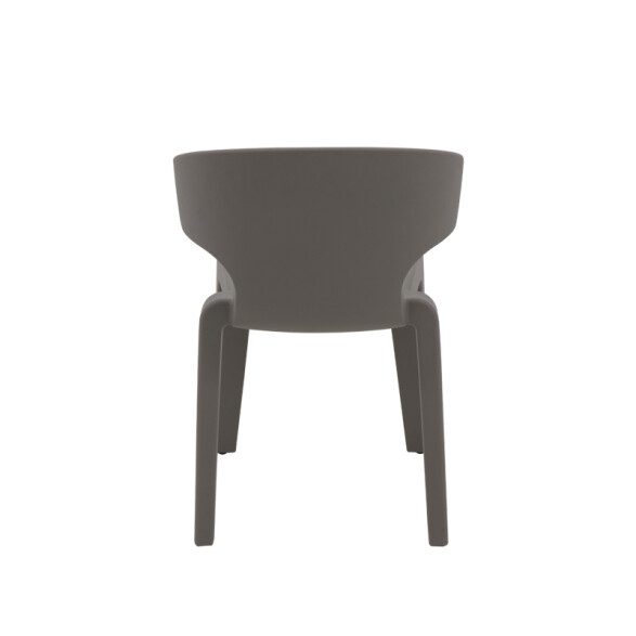 Silla apilable símil cemento "MARYLIN" -TRAMONTINA TD0562