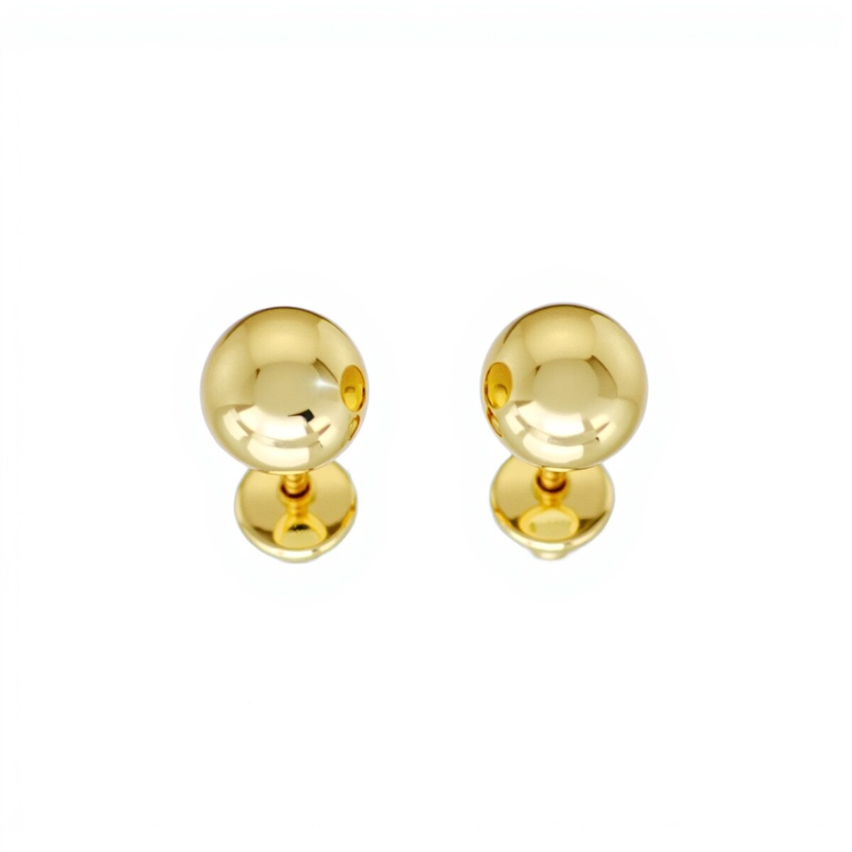 Abridores Bolita-Oro 18k-Sin piedra-AB9516 - sinpiedra 