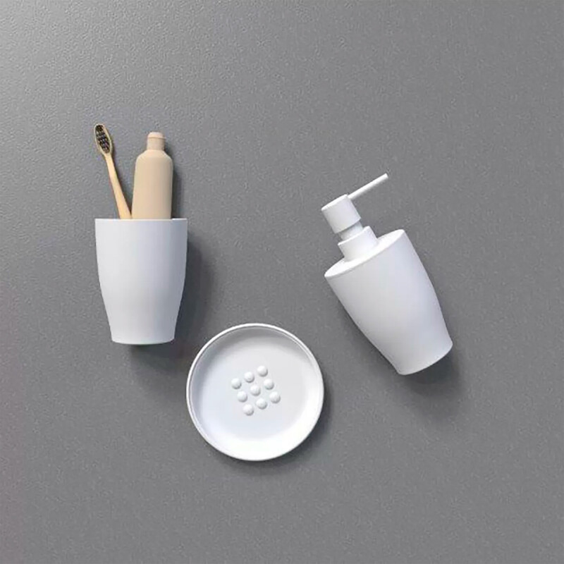 Set de baño 3 piezas Pure BLANCO