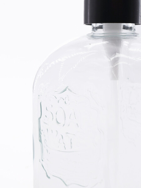 DISPENSADOR DE JABON DE VIDRIO OSLO TRANSPARENTE