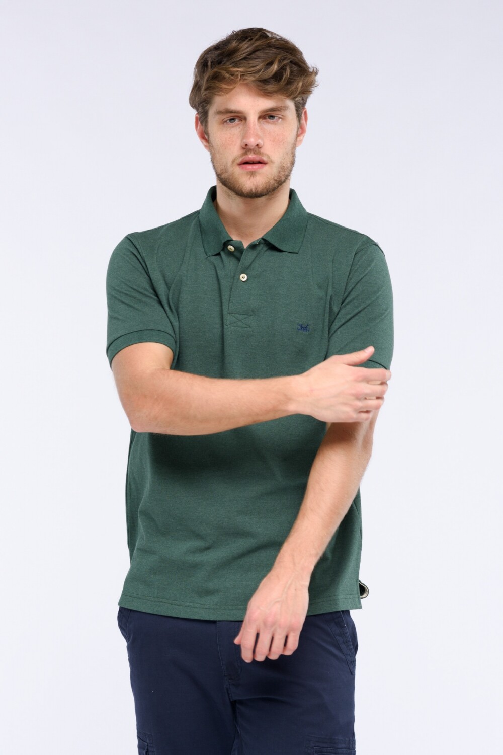 POLO PIQUE LISA Verde Oscuro