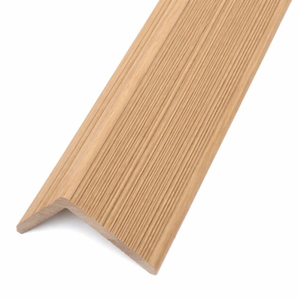 PERFIL ANGULO - TERMINACION WPC EXTERIOR MARRON CLARO 2,90 MT PERFIL ANGULO - TERMINACION WPC EXTERIOR MARRON CLARO 2,90 MT