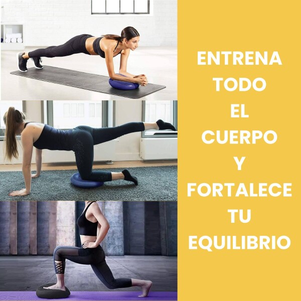 Disco Gris De Balance Y Equilibrio Bosu Entrenamiento + Inflador De Mano Disco Gris De Balance Y Equilibrio Bosu Entrenamiento + Inflador De Mano