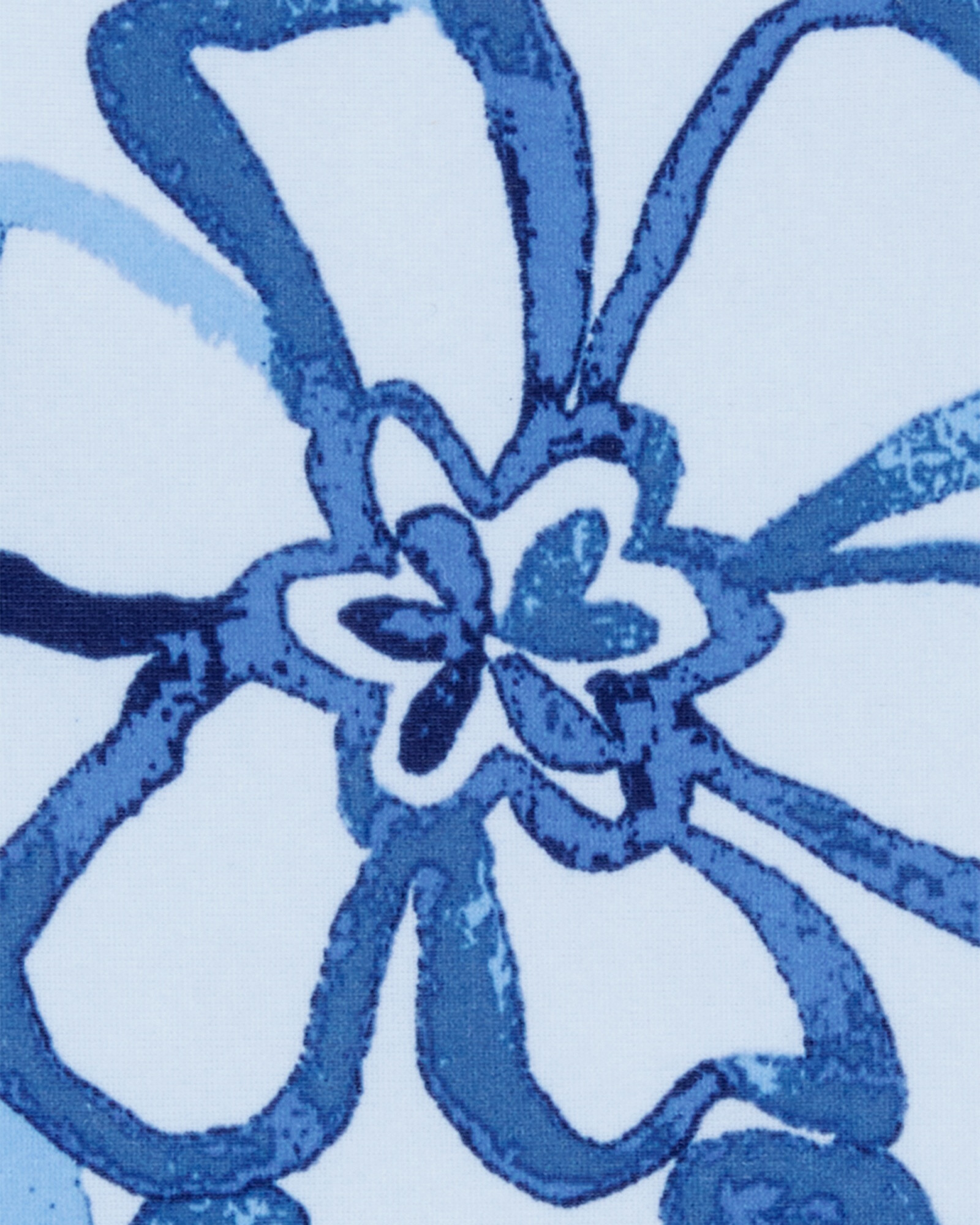 Malla de baño una pieza, con protección UPF 50+, diseño floral Sin color