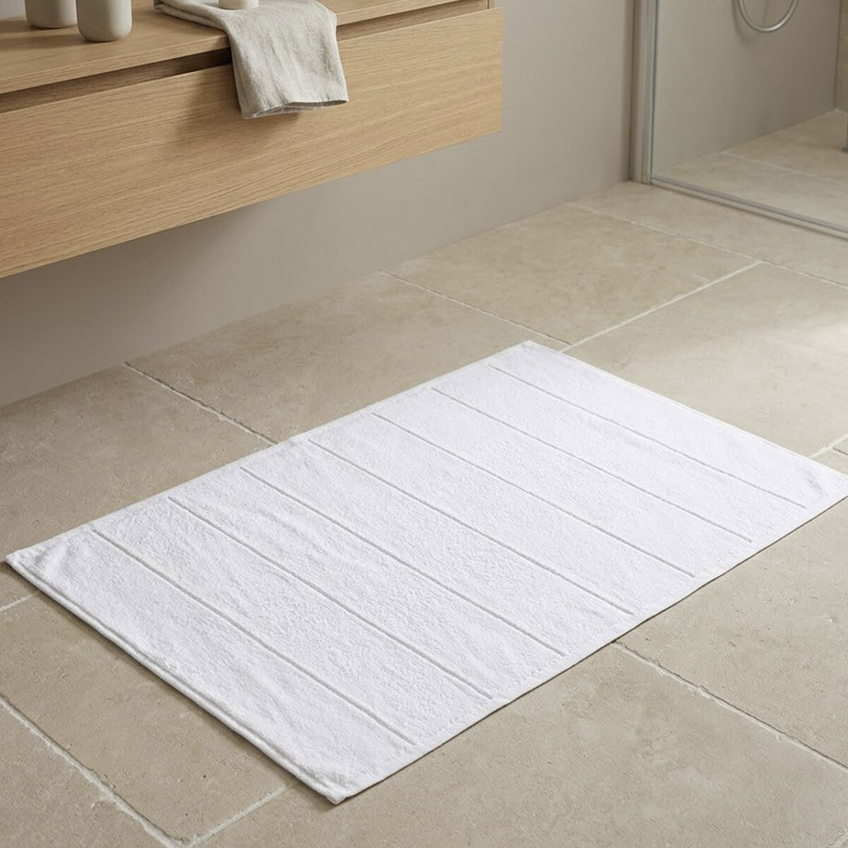Toalla Piso Comfort Dohler 50 x 70 cm - Blanco 