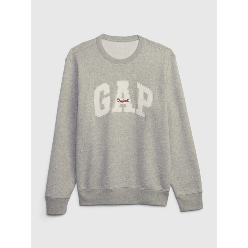 GAP ORIGINAL ARCH CREW LIGHT HEATHER GREY B08
