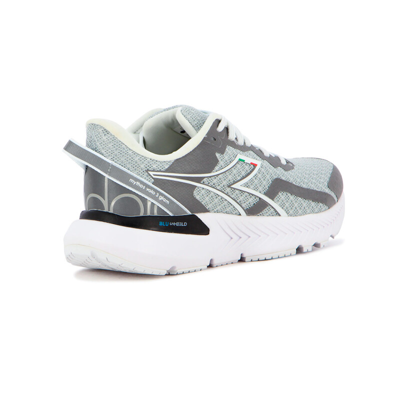 Championes Diadora Hombre Mythos Blushield Volo 3 Plateado-blanco