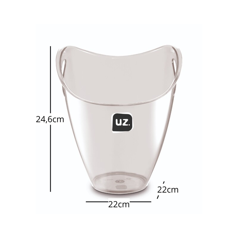 Hielera de acrílico 3,3lt TRANSPARENTE